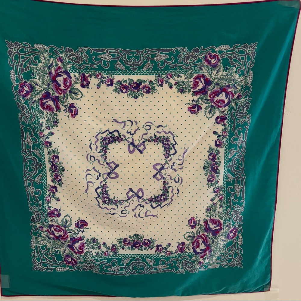 Cotton scarf 34” width by 35” height